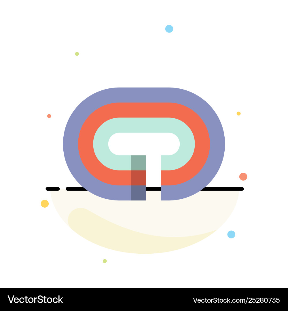 Running stadium surface track abstract flat color Running stadium surface track abstract flat color vector image