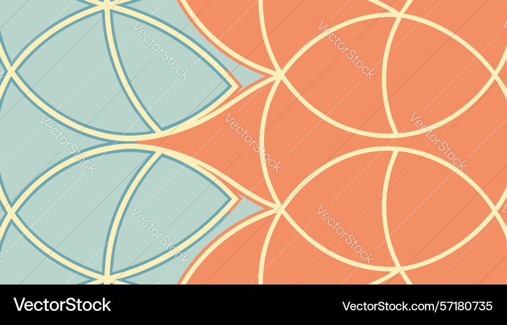 Seamless abstract circular geometric pattern vector image