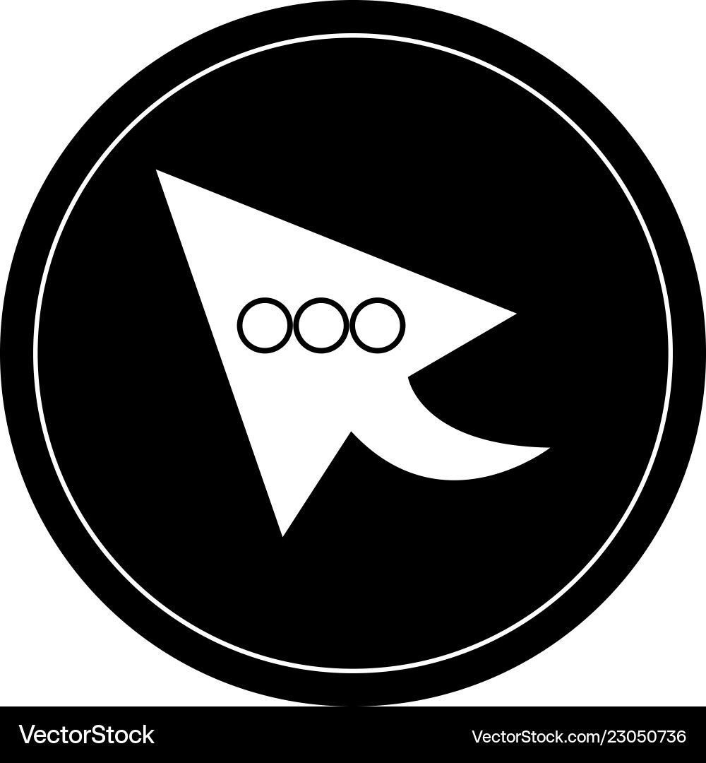 Arrow with points inside Arrow with points inside Vector Image