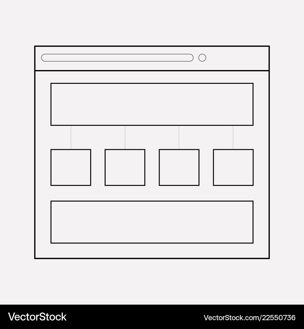 Content structure icon line element Content structure icon line element vector image