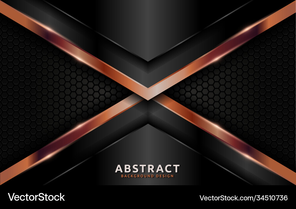 Dark abstract background with overlap layer vector image