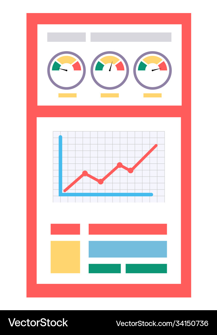 Data analysis diagrams graphics and speedometers Data analysis diagrams graphics and speedometers Vector Image