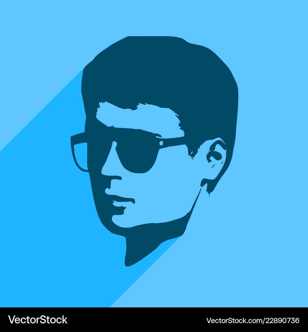 Man avatar profile view Man avatar profile view vector image