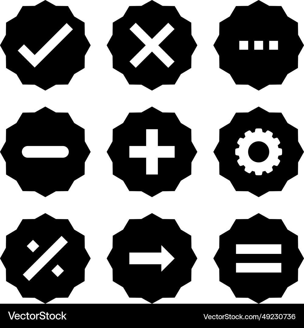 Mathematics right wrong plus divide arrow icon set Mathematics right wrong plus divide arrow icon set Vector Image