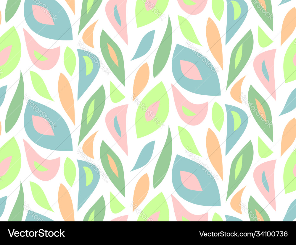 Modern Leaf Pattern Background Vector Image