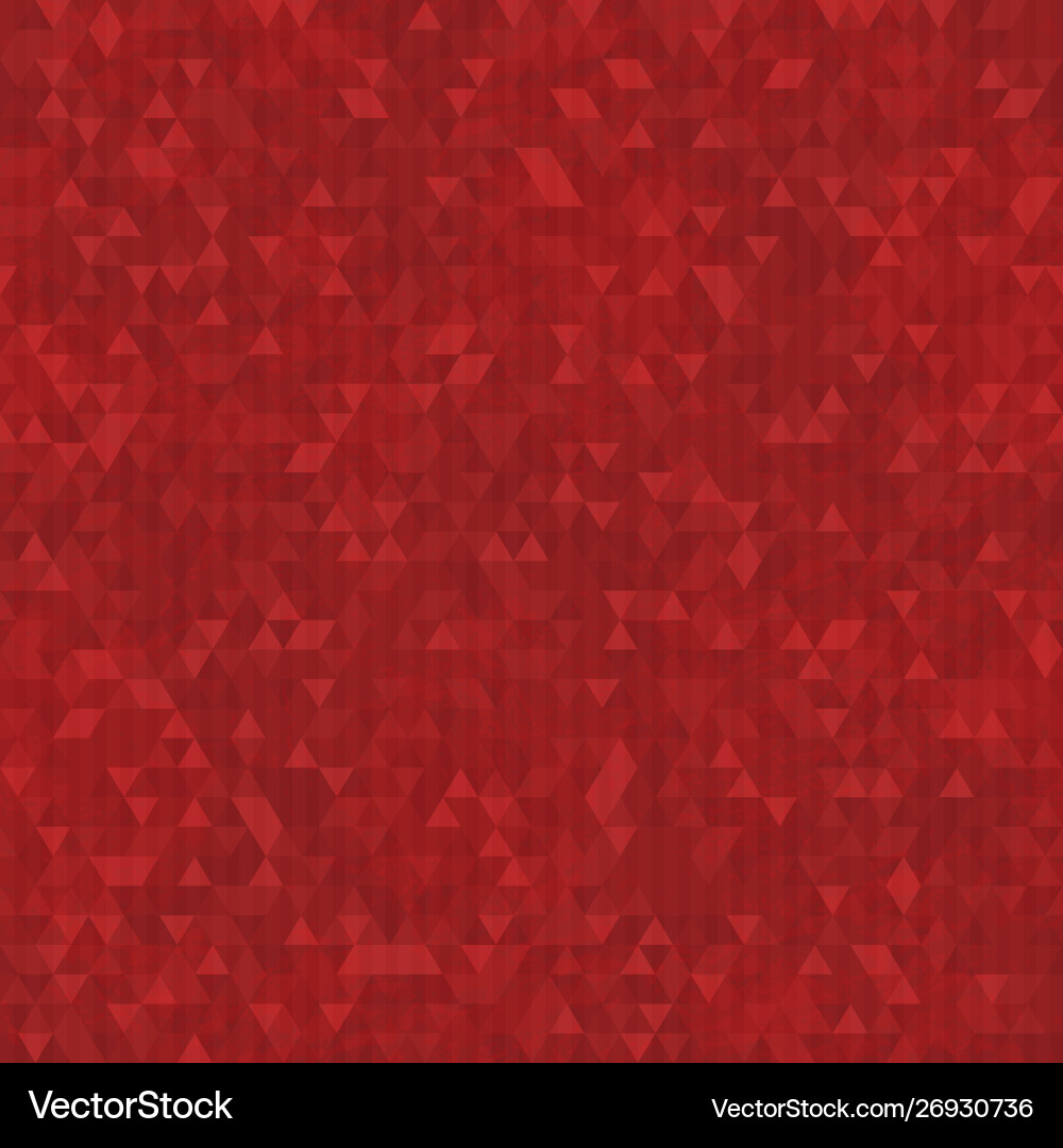 Red Triangle Seamless Pattern vector image