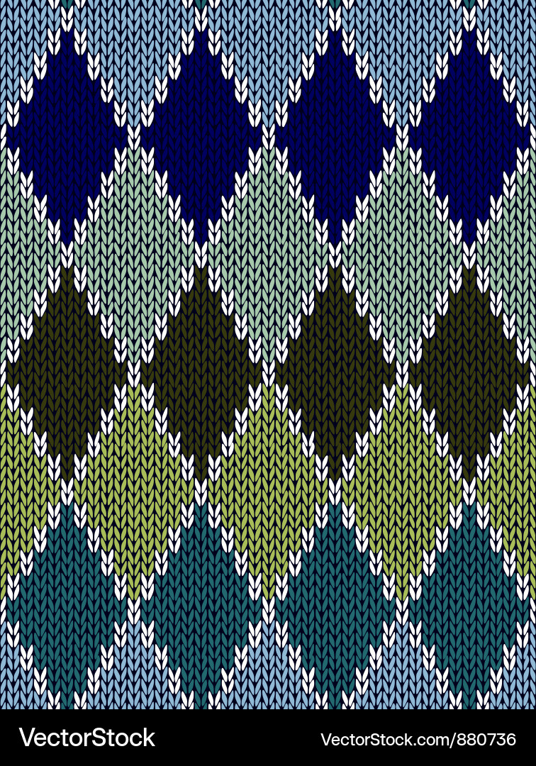 Style seamless color knitted pattern Vector Image
