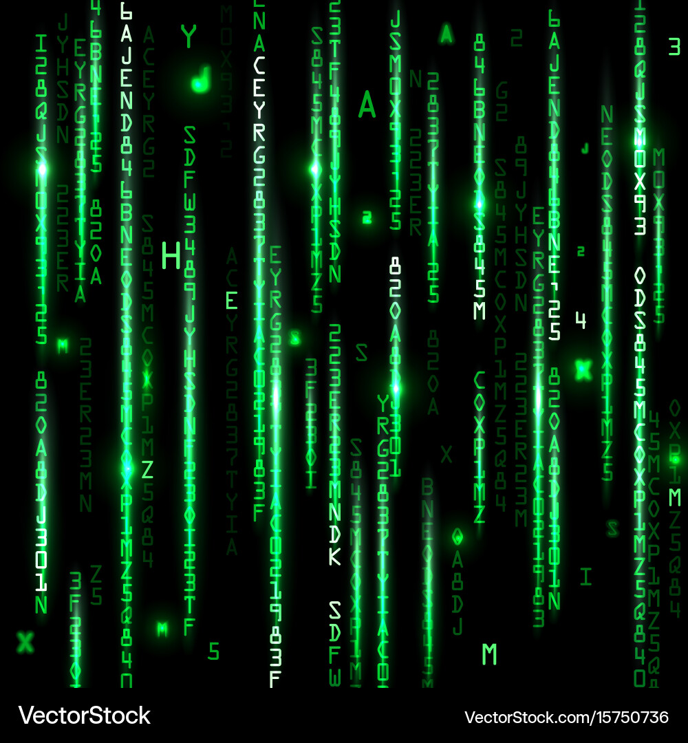 Technology binary background vector image