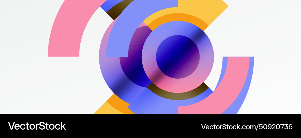 Trendy simple circle abstract background Trendy simple circle abstract background vector image