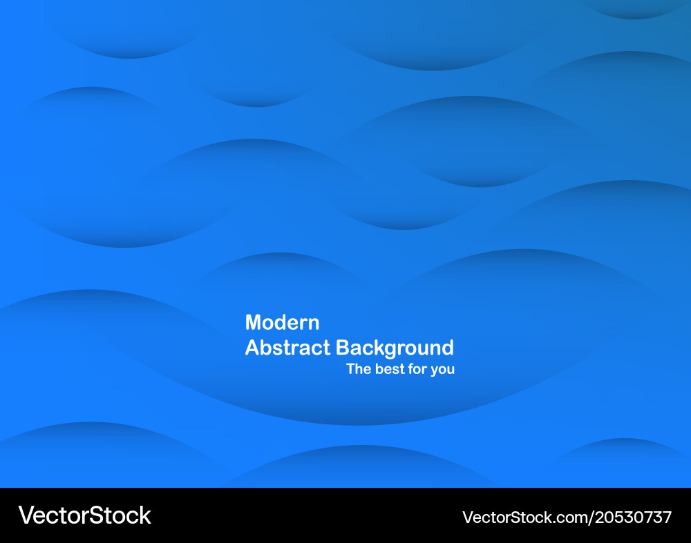 Abstract blue curve background with copy space vector image