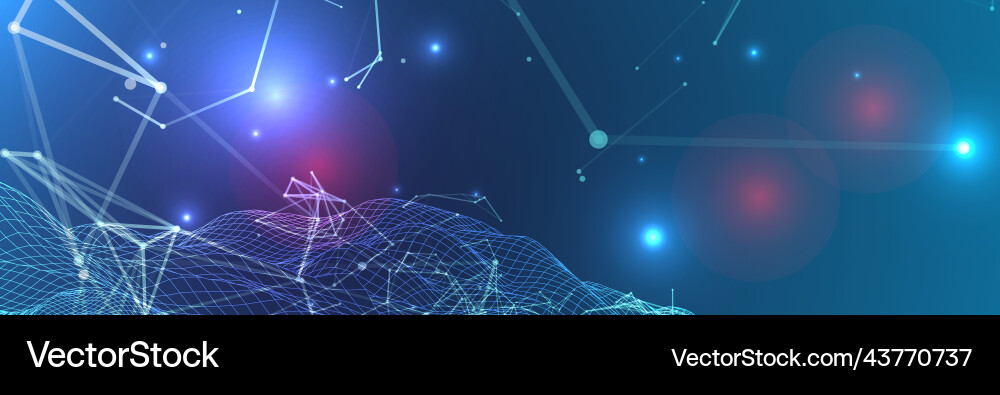 Abstract polygonal background with connecting Abstract polygonal background with connecting vector image