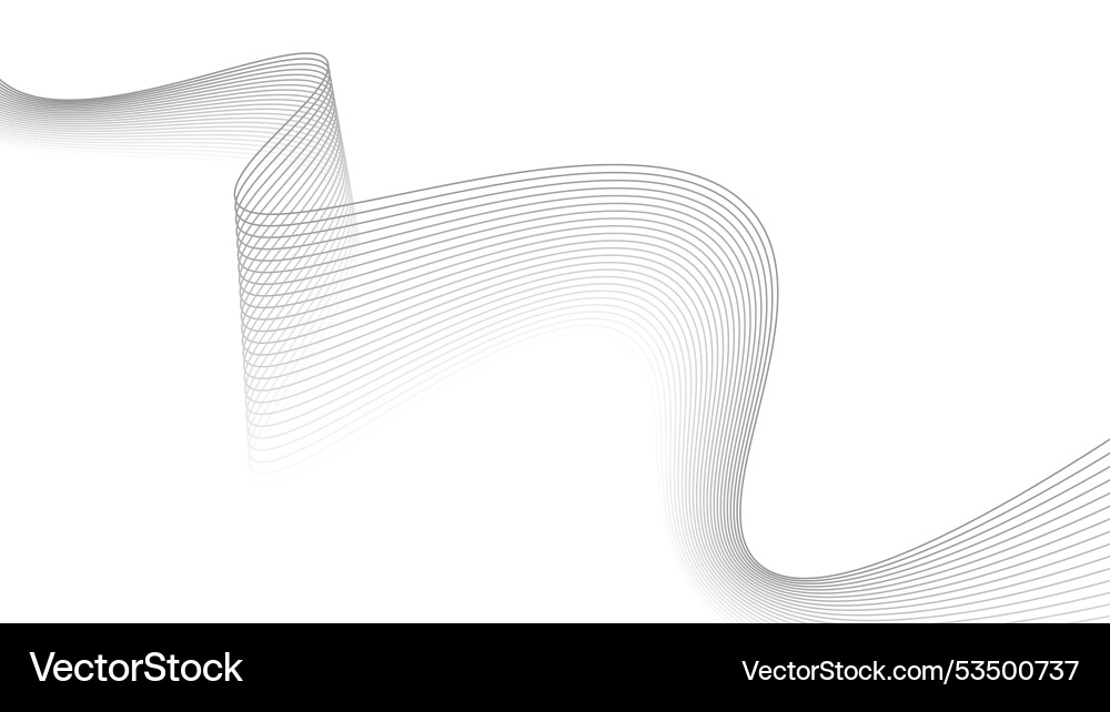 Abstract wavy line background pattern Vector Image