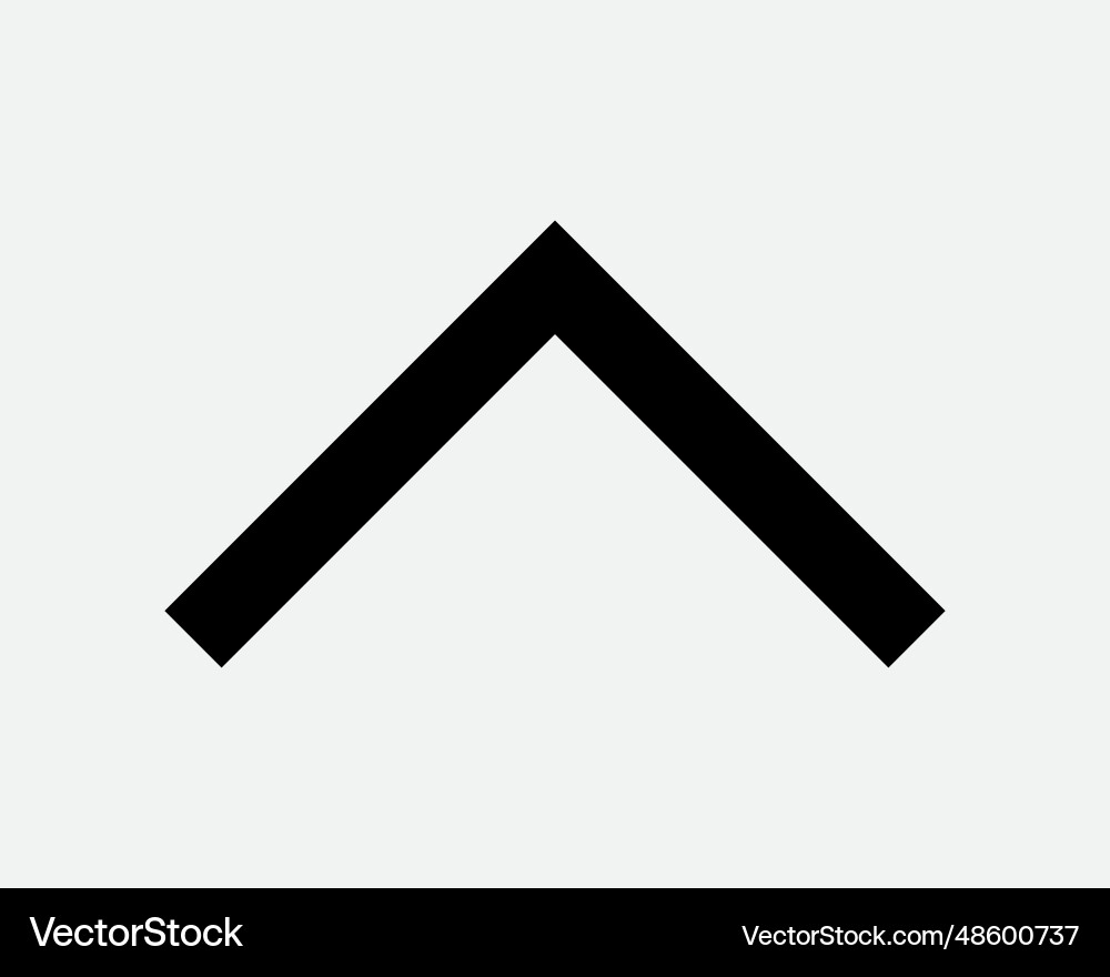 Caret symbol icon arrow point pointing up pointer Caret symbol icon arrow point pointing up pointer vector image