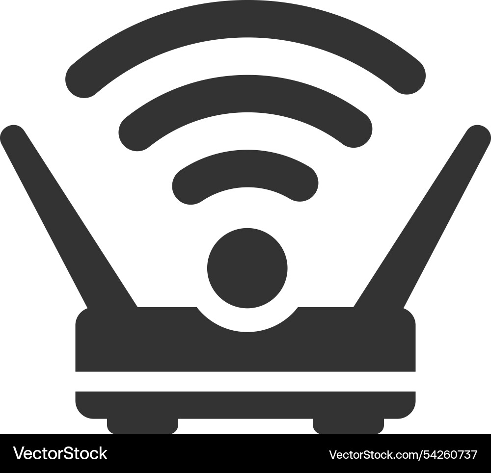 Digital wifi connection icon vector image