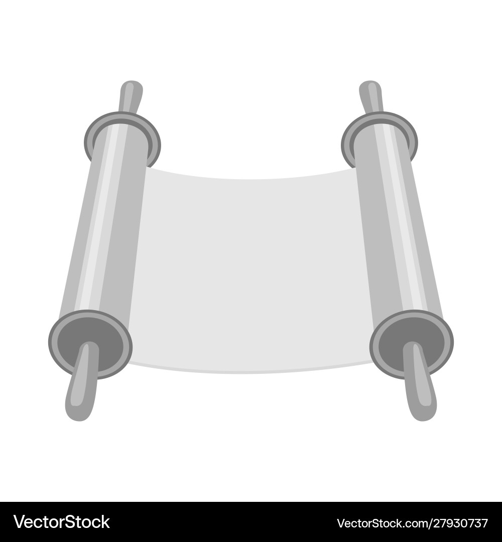 Isolated object scroll and parchment symbol Vector Image