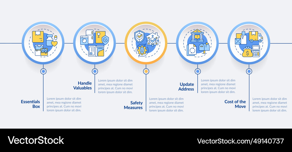 Moving service layout with colorful linear icon Moving service layout with colorful linear icon vector image