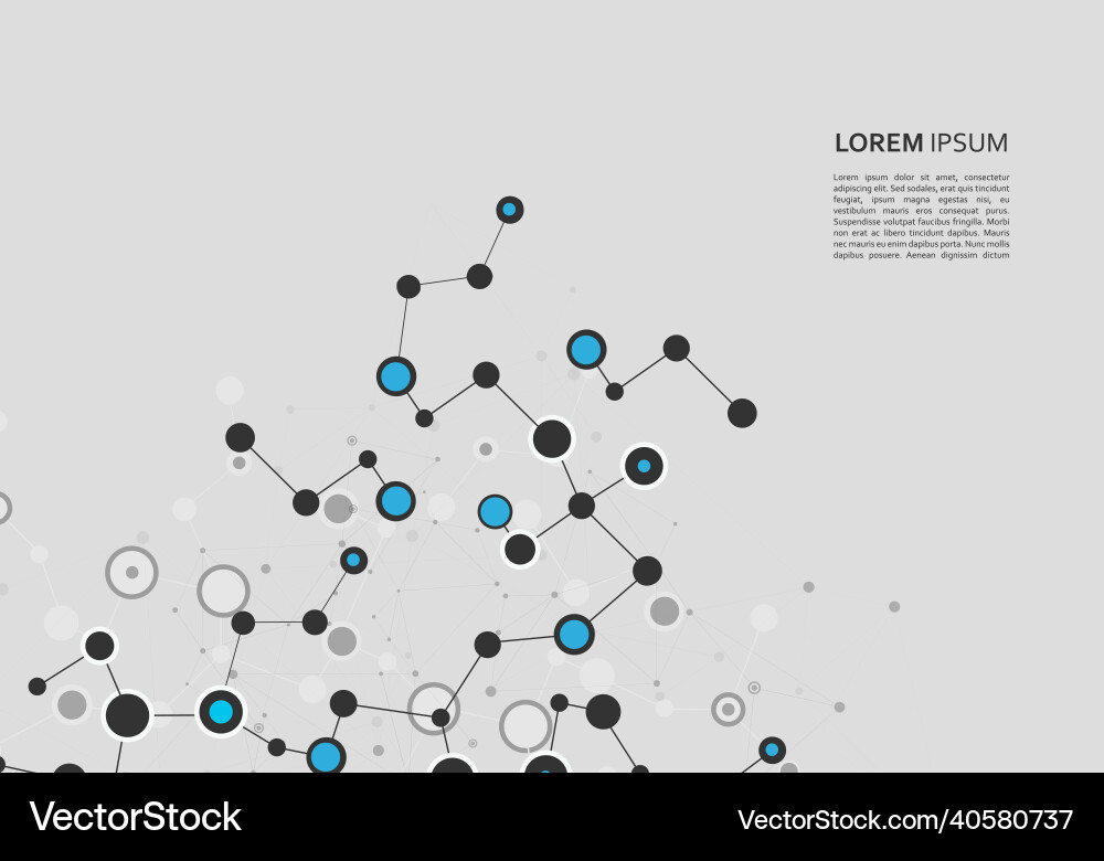 Network connection structure on white background Network connection structure on white background vector image