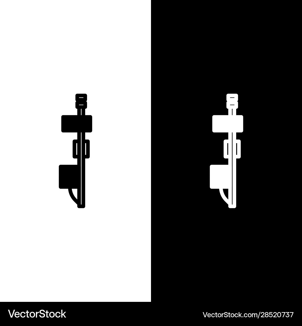 Set line standalone sensor icon isolated on black Set line standalone sensor icon isolated on black vector image