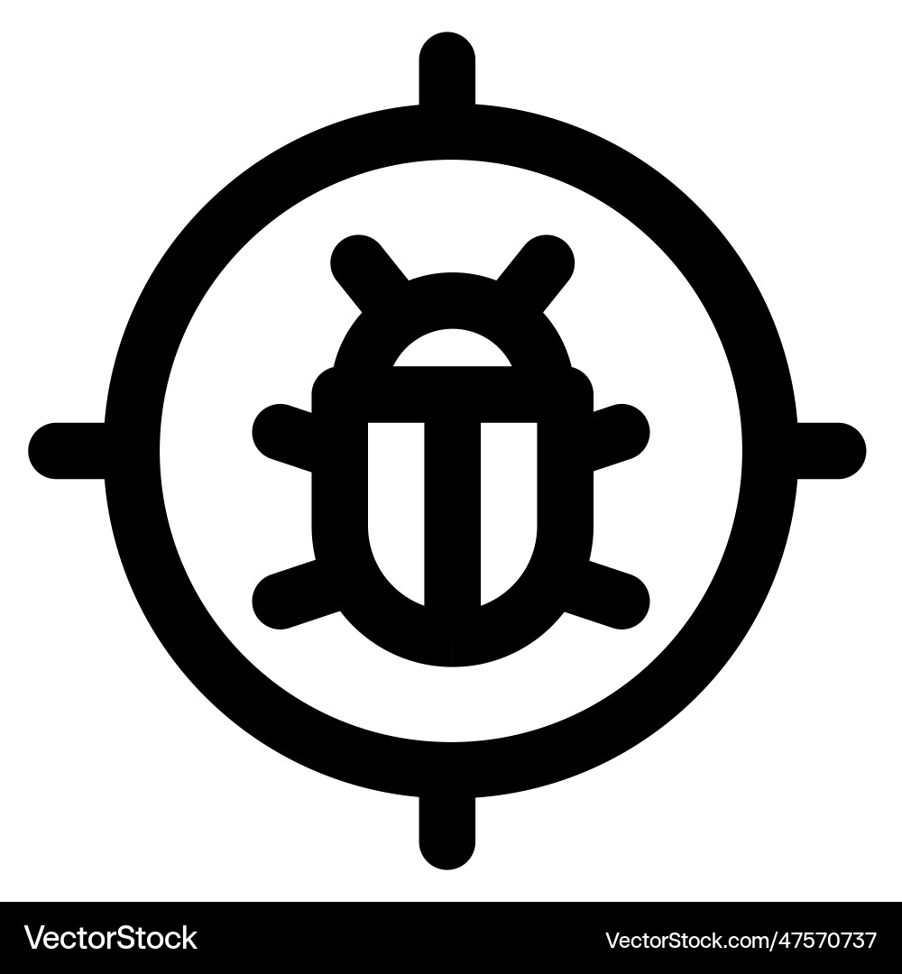 Targeting virus for cyber attacks in system Vector Image