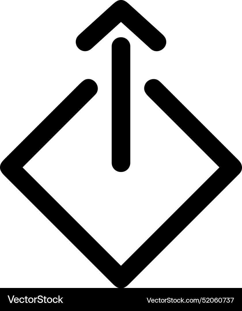 Upload outline icon symbol image Vector Image