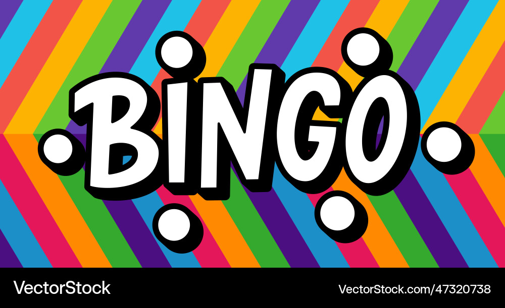 Bingo-Logo mit Lotteriekugeln und Sternen Bingo-Logo mit Lotteriekugeln und Sternen vektorbild