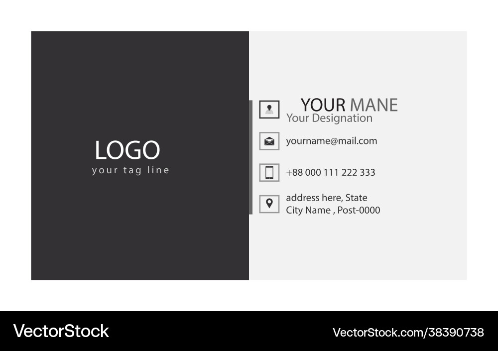 Business Card Templates - Print Ready Vector Image