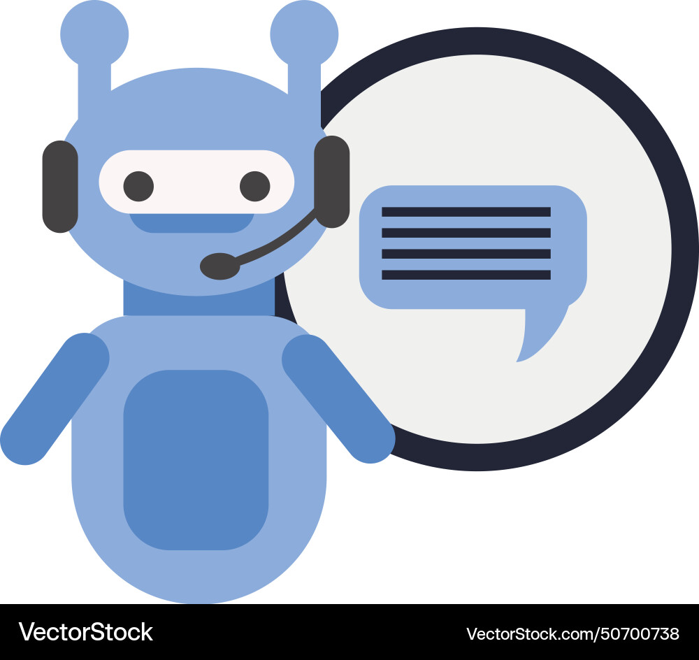Chatbot automatic service vector image
