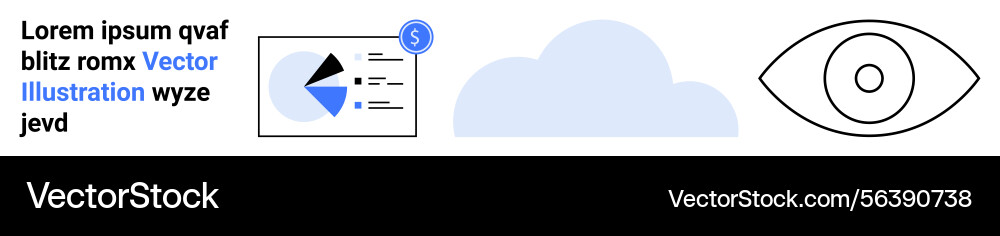 Data visualization with chart cloud element Data visualization with chart cloud element vector image