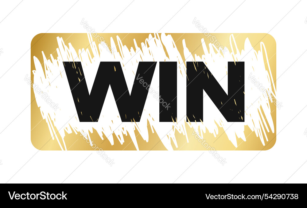 Golden scratchcard surface in rectangle shape vector image