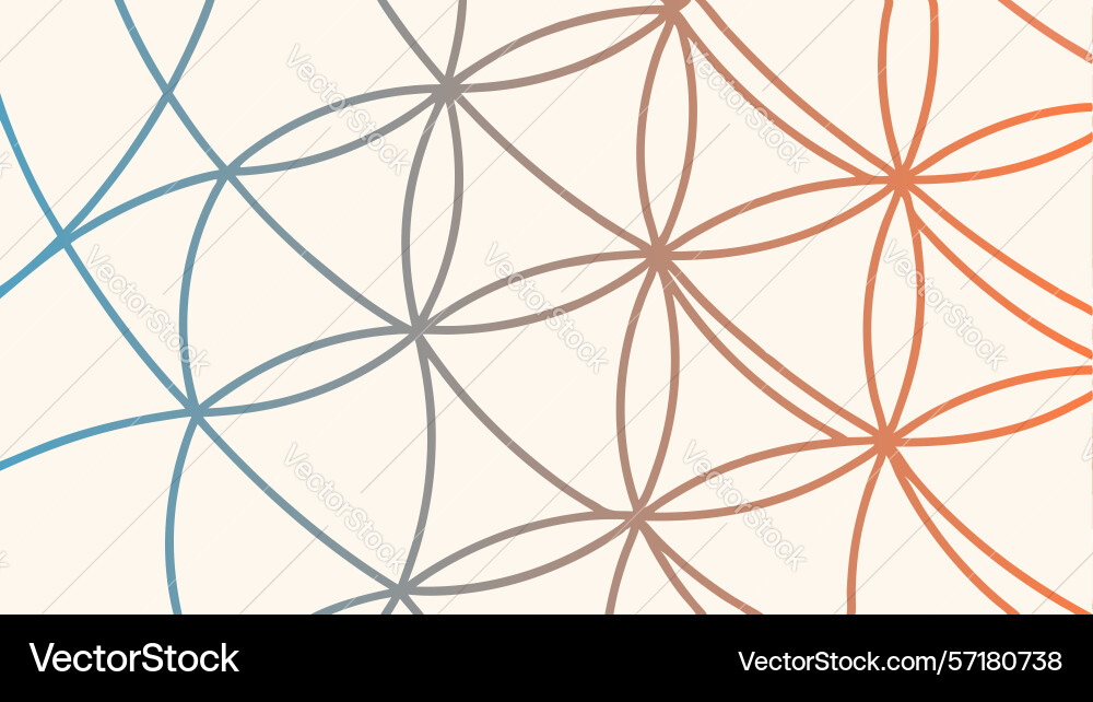 Seamless abstract circular geometric pattern vector image