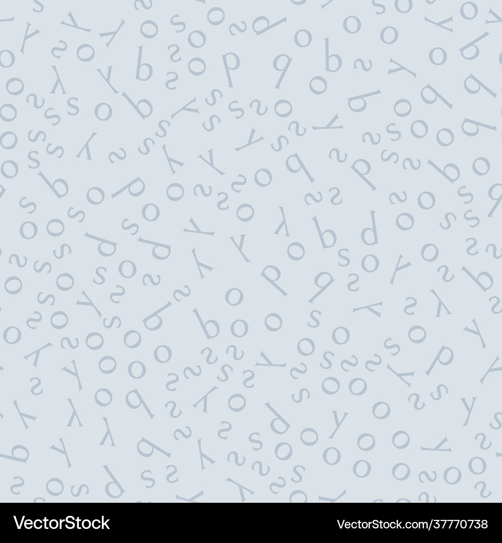 Seamless pattern with gray letters on a light Seamless pattern with gray letters on a light Vector Image