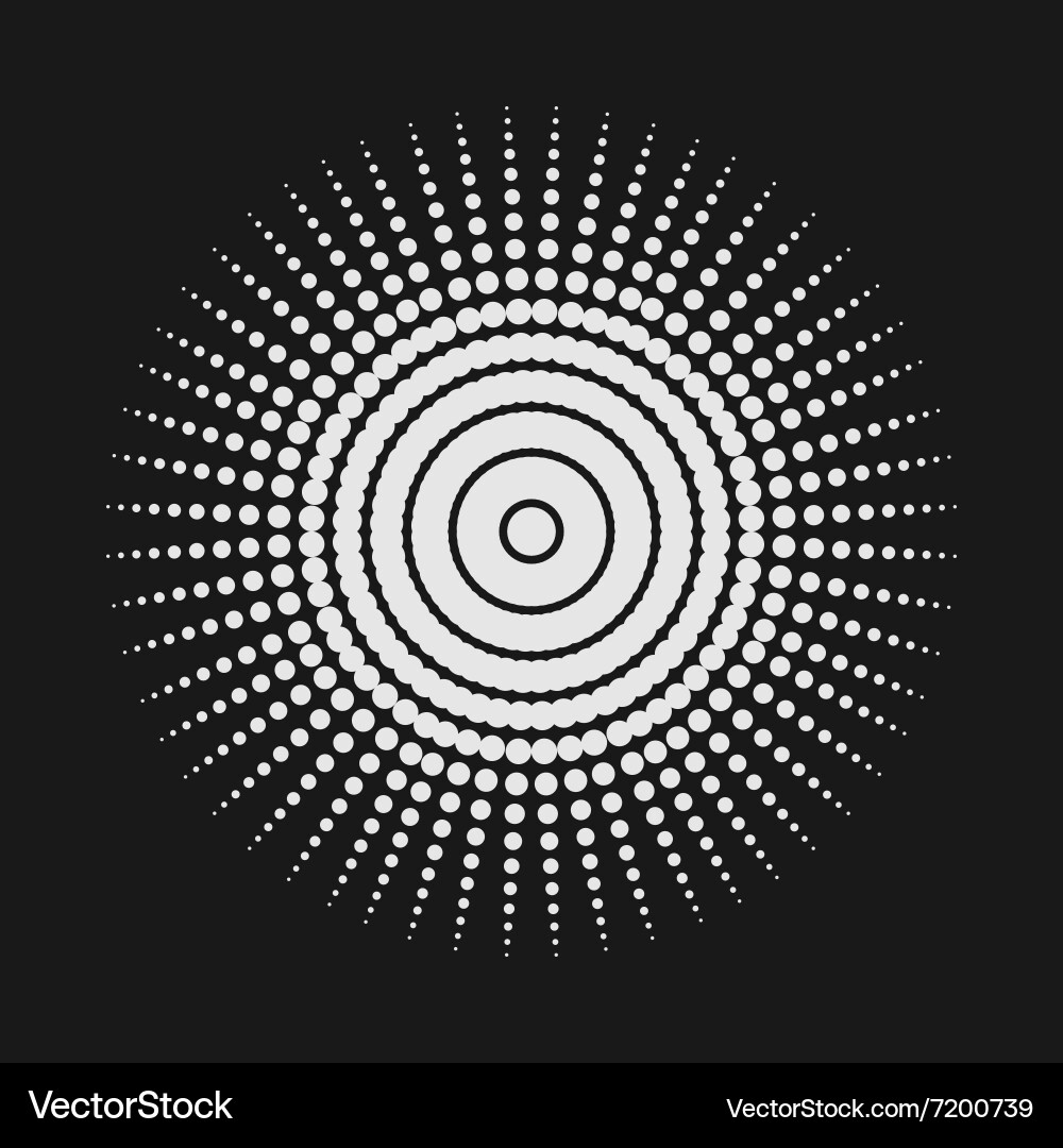Abstract dot shape design element vector image