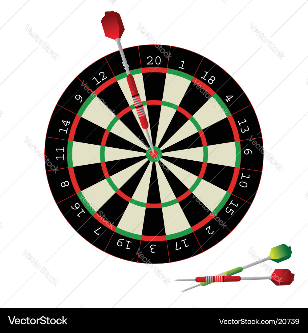 Dartboard Game vector image