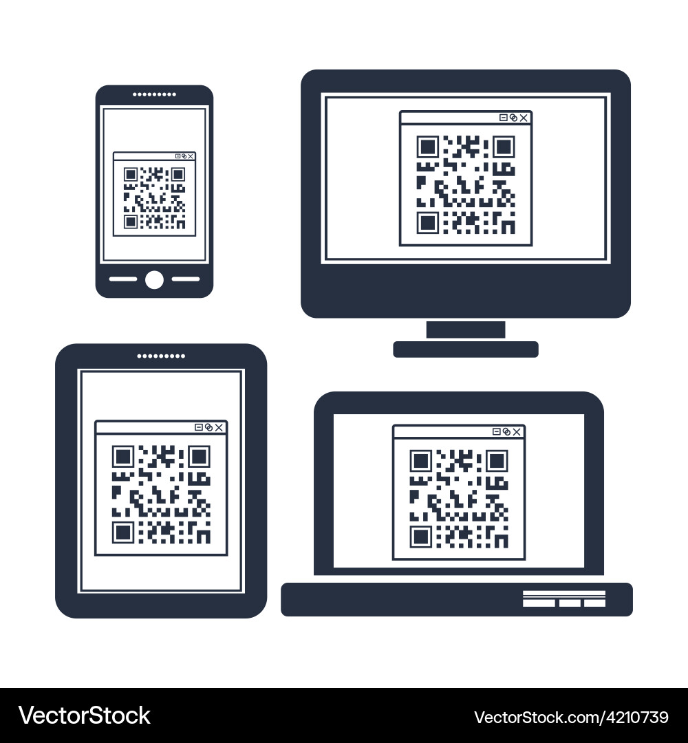 Scan qr code design Vector Image