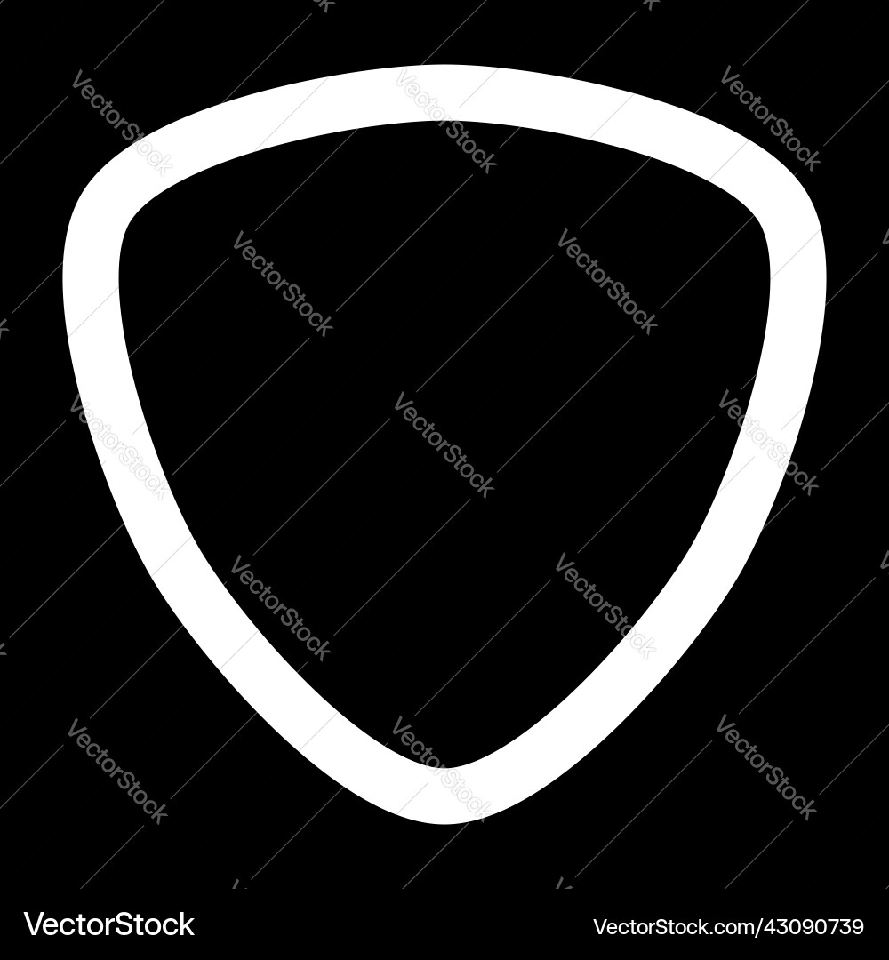 Simple rounded organic shape design element Vector Image