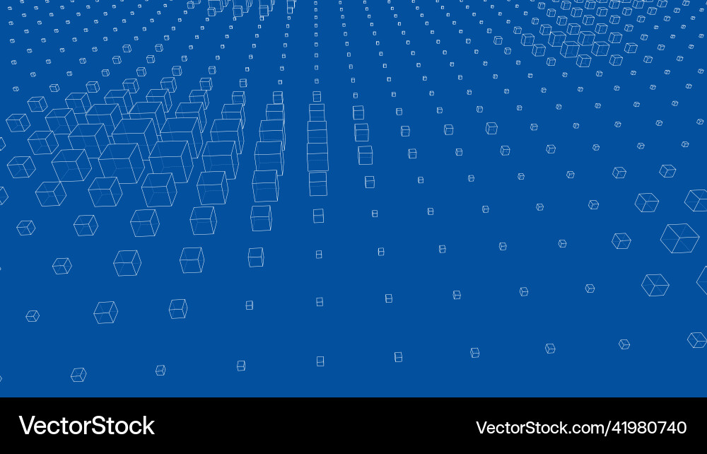 Abstract boxes background Vector Image