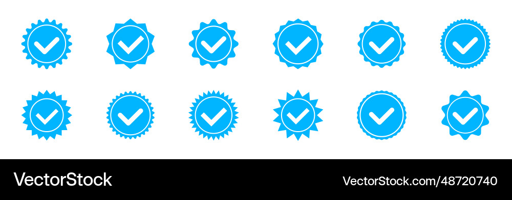 Account verification icon with a circle inside Account verification icon with a circle inside vector image