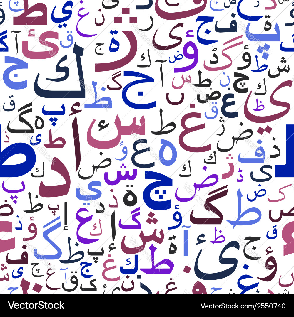 Arabic Script Pattern vector image