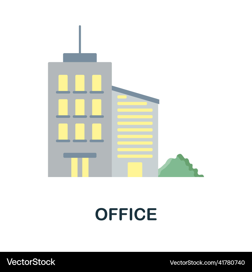 Büro flache Ikone farbige Element Zeichen von der Arbeit Büro flache Ikone farbige Element Zeichen von der Arbeit vektorbild