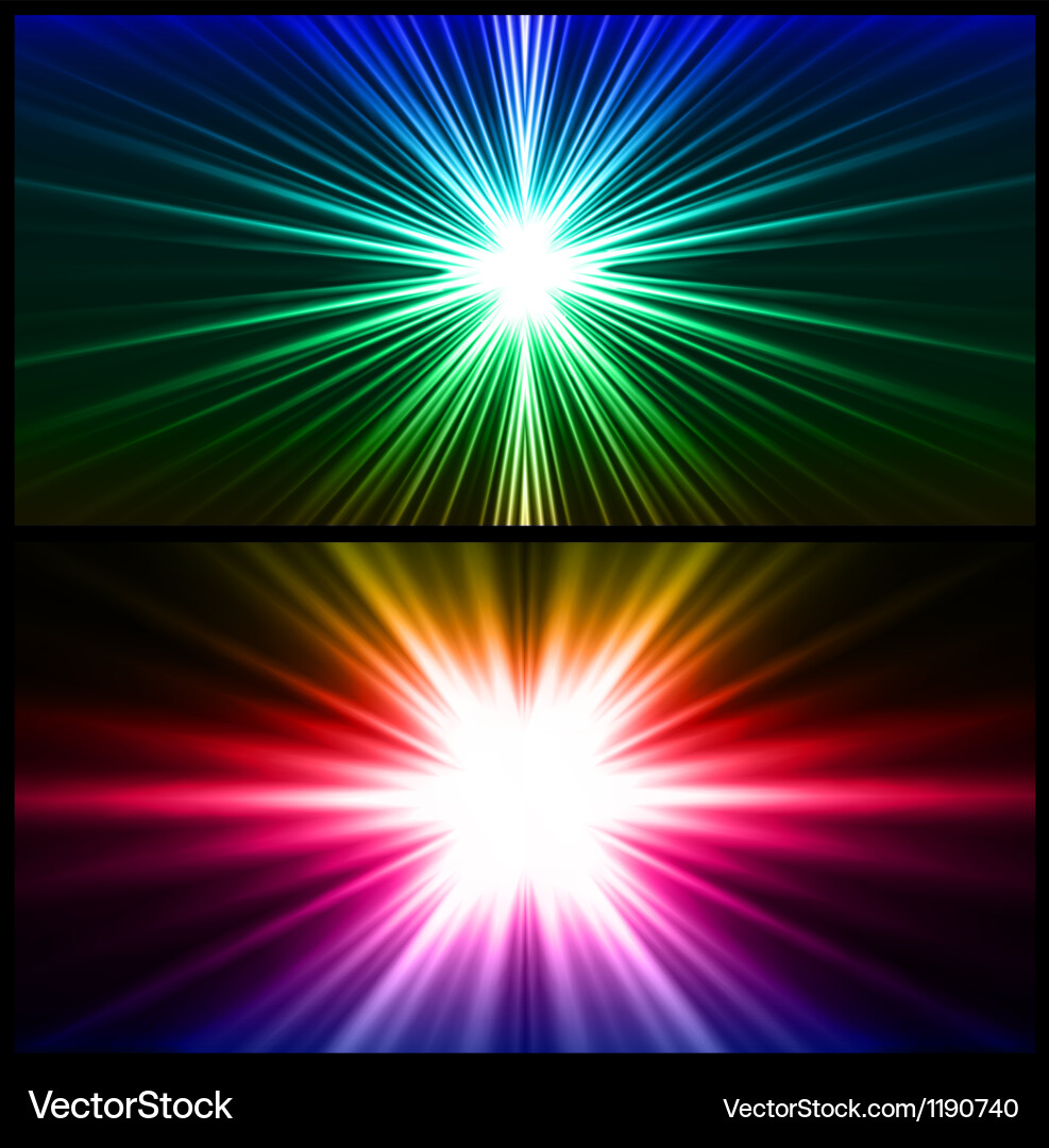 Dynamic Light Rays Background vector image