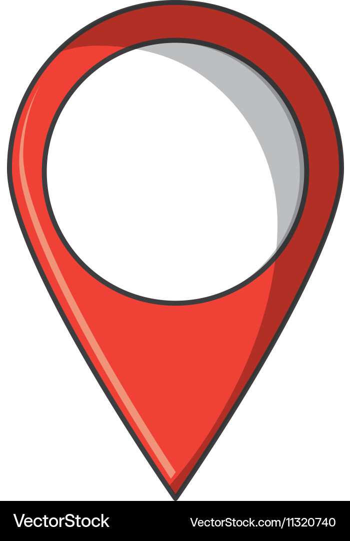 Isolated gps button design Vector Image