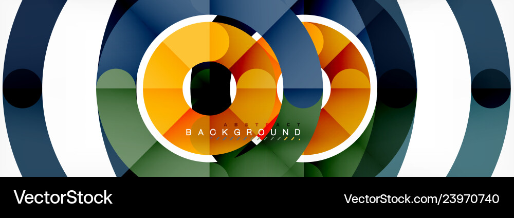 Linear design circle background Linear design circle background vector image