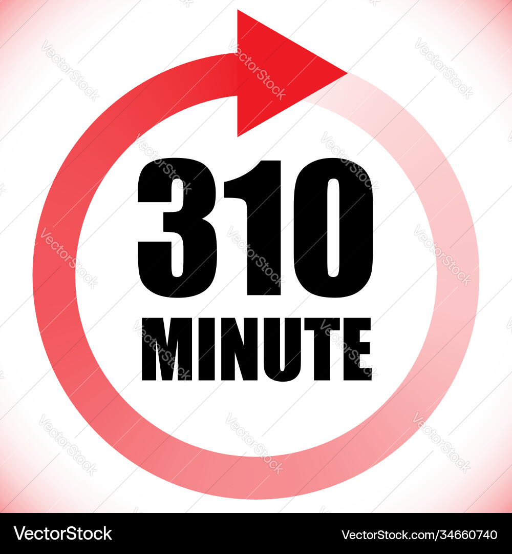 Numbers numerals dial time duration and schedule Vector Image