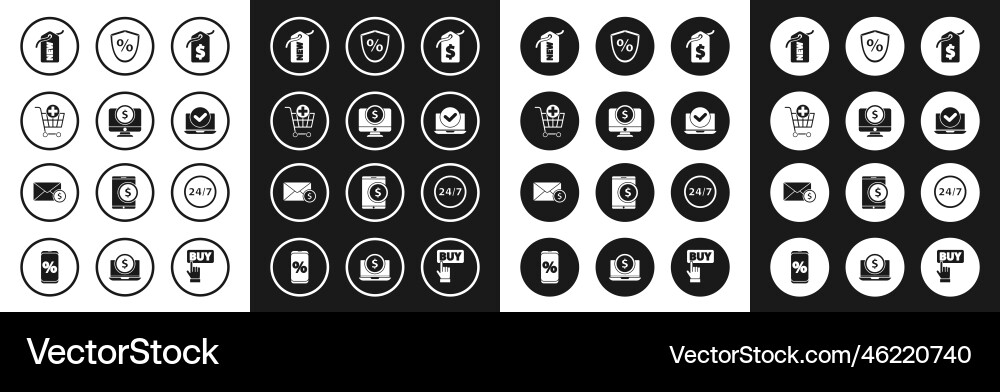 Set price tag with dollar computer monitor add Set price tag with dollar computer monitor add vector image