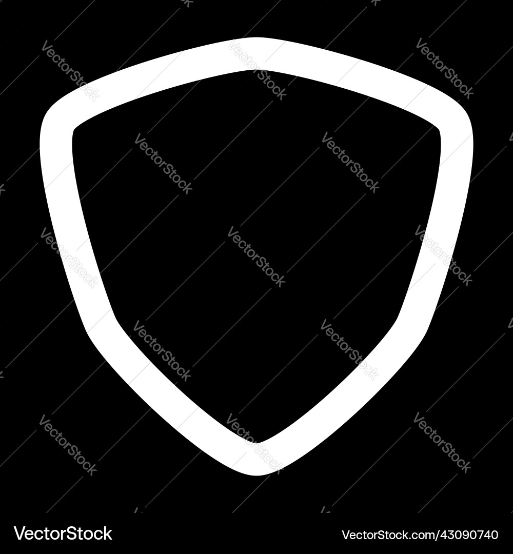 Simple rounded organic shape design element vector image