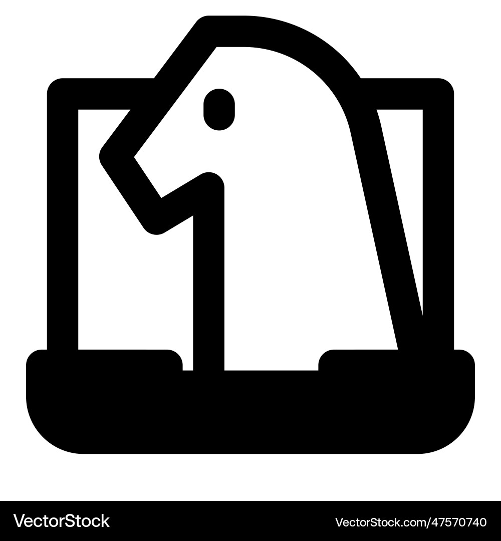Trojan a type of computer malware vector image