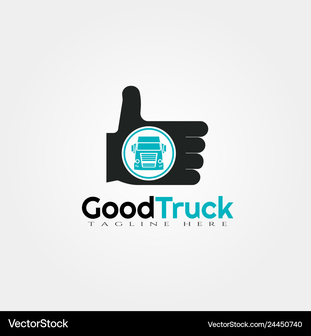 Truck logo template icon design element Truck logo template icon design element Vector Image