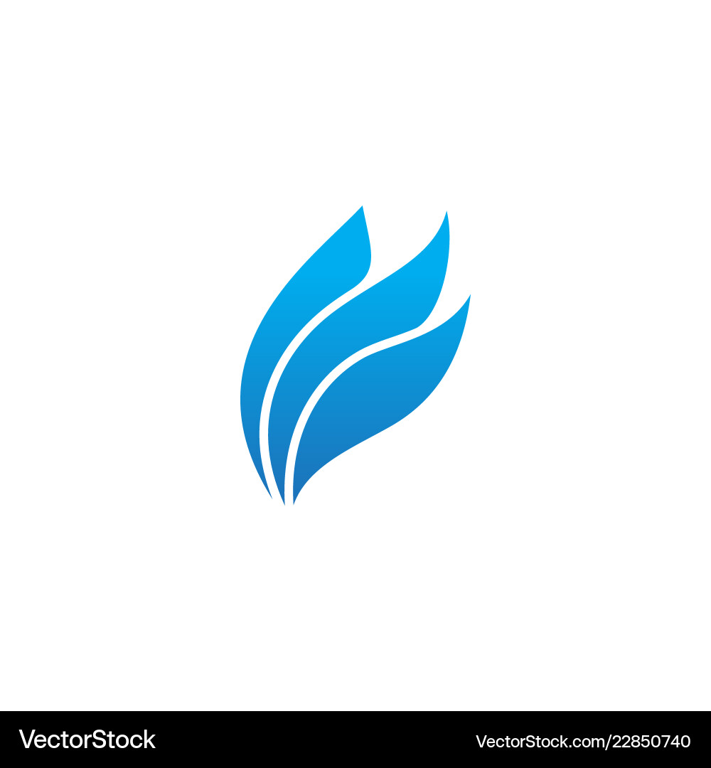 Wing fly abstract logo Royalty Free Vector Image