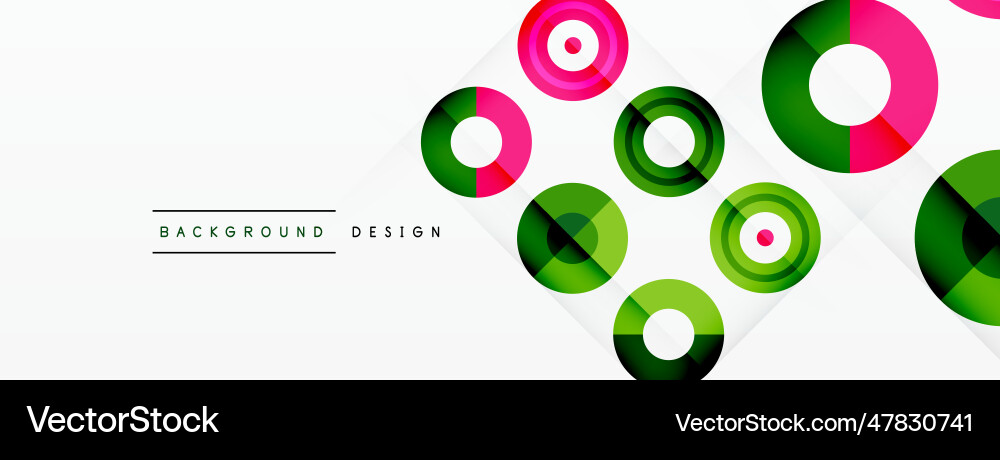 Abstract background with circle symmetric grid Vector Image