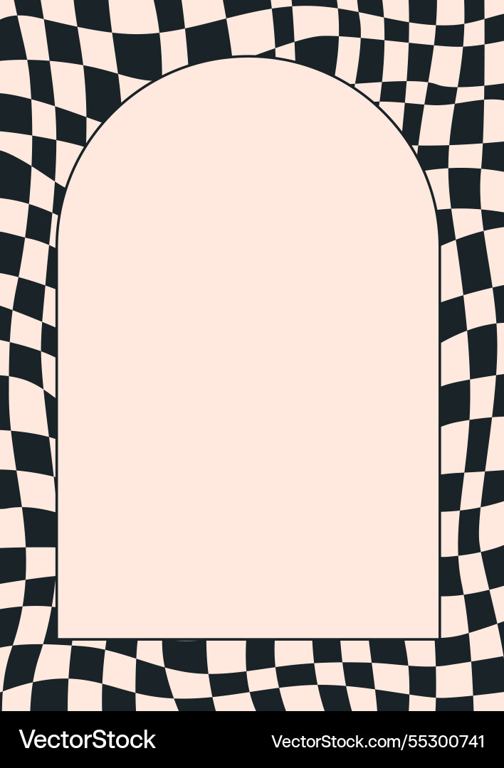Abstract psychedelic checkerboard pattern Abstract psychedelic checkerboard pattern vector image
